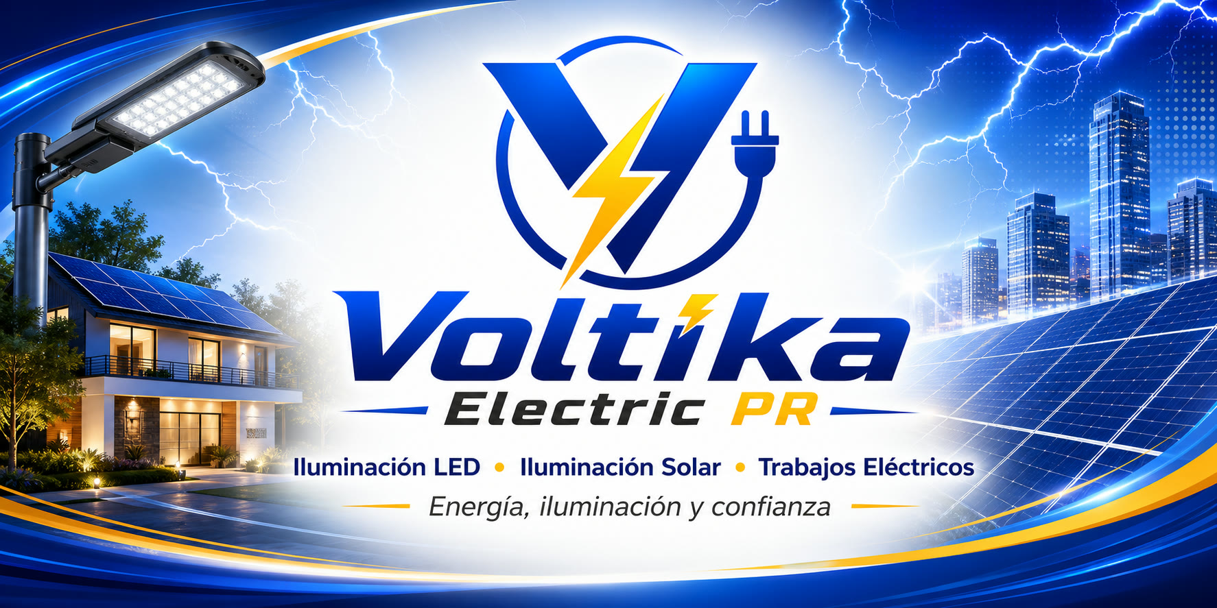 Voltika Electric PR — Iluminación solar y LED en Puerto Rico
